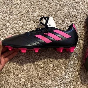 Goletto Firm Ground Cleats  Brand: Adidas   Color: Black/Pink. Size: 5